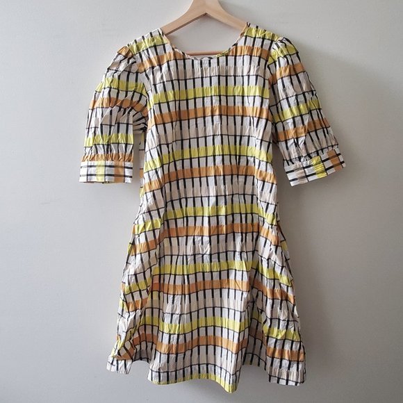 Baum Und Pferdgarten Aurelia Dress in DK42 or US L. Multicolour Check. - Picture 1 of 5